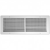 Double deflection supply grilles