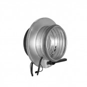 Iris dampers with flow meter